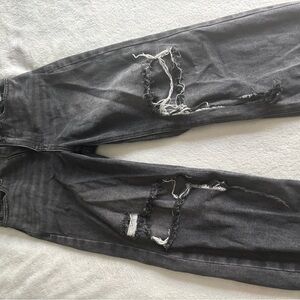 PacSun Black Boyfriend Distressed Jeans